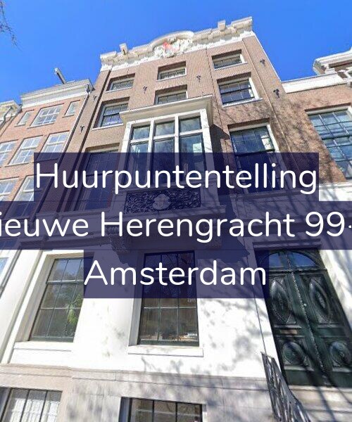Foto gevel Huurpuntentelling voor Nieuwe Herengracht 99-1, Amsterdam
