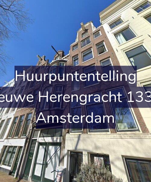 Foto gevel Huurpuntentelling voor Nieuwe Herengracht 133-1, Amsterdam