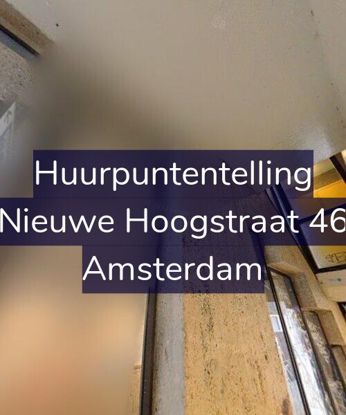 Foto gevel Huurpuntentelling voor Nieuwe Hoogstraat 46, Amsterdam