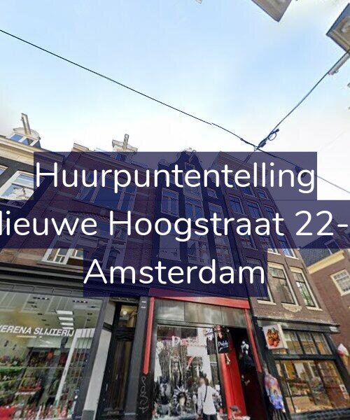 Foto gevel Huurpuntentelling voor Nieuwe Hoogstraat 22-2, Amsterdam