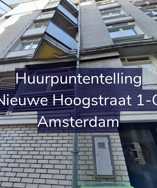 Foto gevel Huurpuntentelling voor Nieuwe Hoogstraat 1-C, Amsterdam