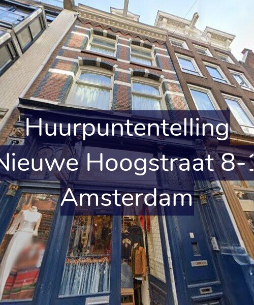 Foto gevel Huurpuntentelling voor Nieuwe Hoogstraat 8-1, Amsterdam