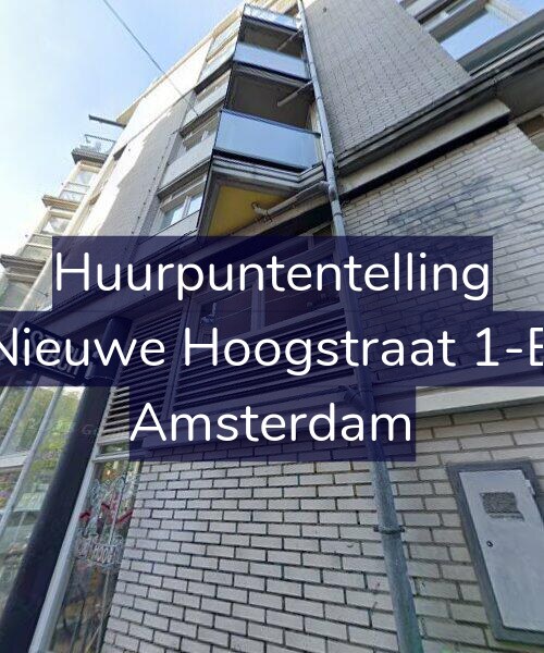 Foto gevel Huurpuntentelling voor Nieuwe Hoogstraat 1-B, Amsterdam