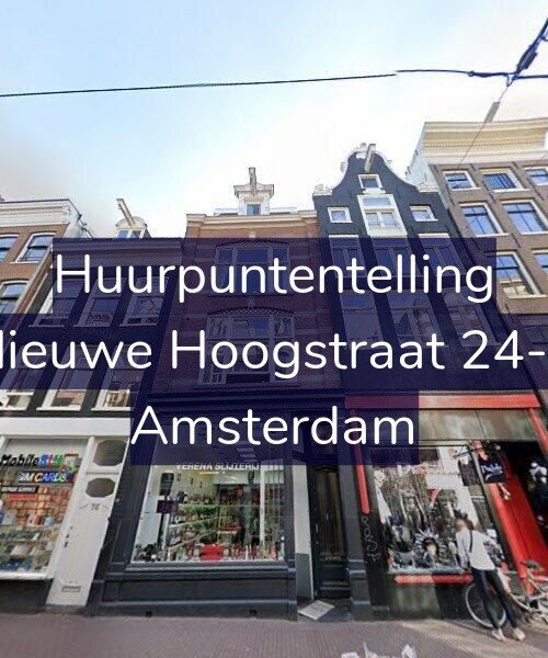 Foto gevel Huurpuntentelling voor Nieuwe Hoogstraat 24-1, Amsterdam