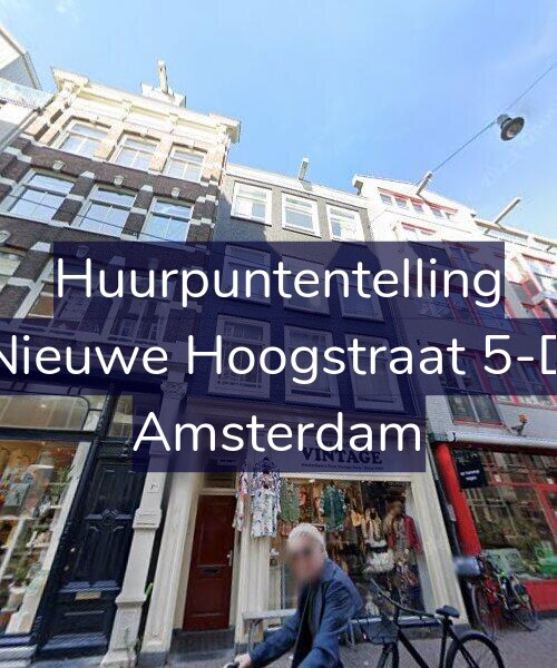 Foto gevel Huurpuntentelling voor Nieuwe Hoogstraat 5-D, Amsterdam