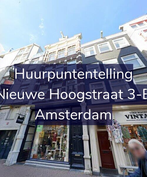 Foto gevel Huurpuntentelling voor Nieuwe Hoogstraat 3-B, Amsterdam