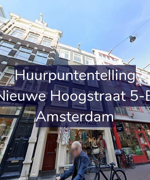 Foto gevel Huurpuntentelling voor Nieuwe Hoogstraat 5-B, Amsterdam