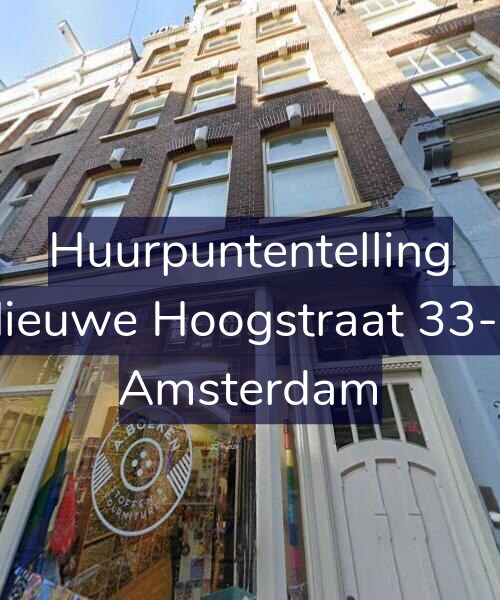 Foto gevel Huurpuntentelling voor Nieuwe Hoogstraat 33-B, Amsterdam