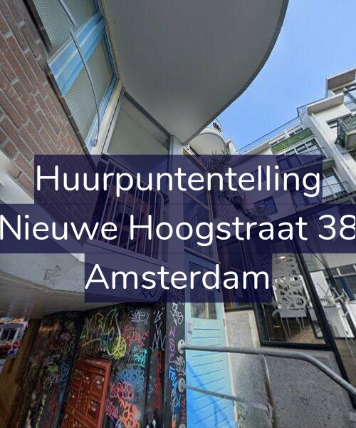 Foto gevel Huurpuntentelling voor Nieuwe Hoogstraat 38, Amsterdam