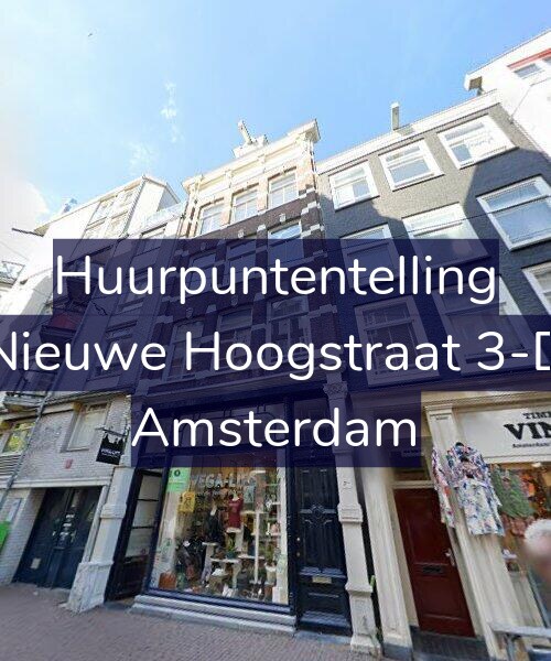 Foto gevel Huurpuntentelling voor Nieuwe Hoogstraat 3-D, Amsterdam