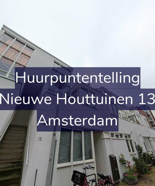 Foto gevel Huurpuntentelling voor Nieuwe Houttuinen 13, Amsterdam