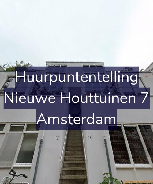Foto gevel Huurpuntentelling voor Nieuwe Houttuinen 7, Amsterdam