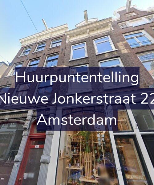 Foto gevel Huurpuntentelling voor Nieuwe Jonkerstraat 22, Amsterdam
