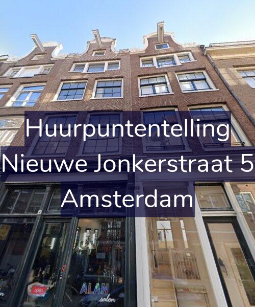 Foto gevel Huurpuntentelling voor Nieuwe Jonkerstraat 5, Amsterdam