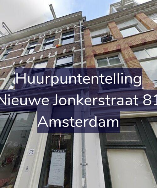 Foto gevel Huurpuntentelling voor Nieuwe Jonkerstraat 81, Amsterdam