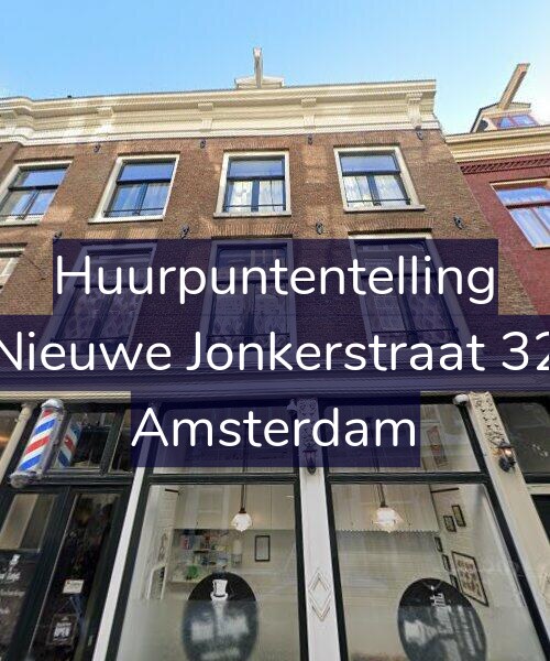 Foto gevel Huurpuntentelling voor Nieuwe Jonkerstraat 32, Amsterdam