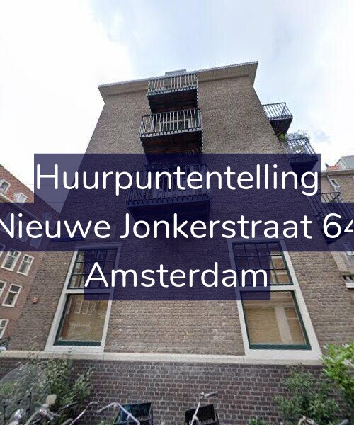 Foto gevel Huurpuntentelling voor Nieuwe Jonkerstraat 64, Amsterdam