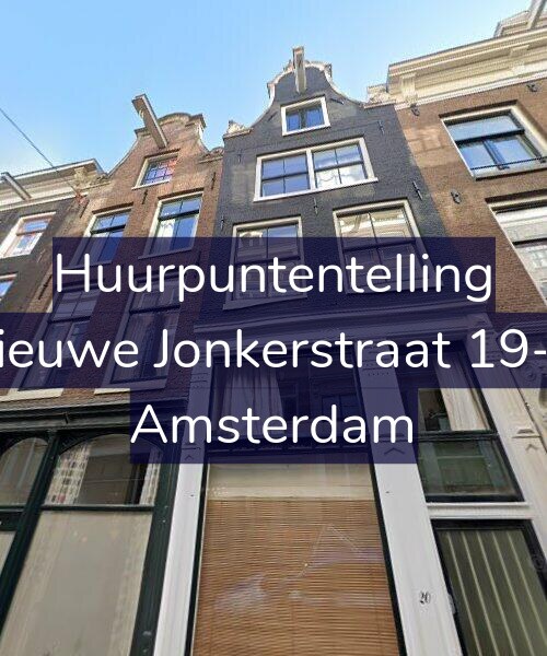 Foto gevel Huurpuntentelling voor Nieuwe Jonkerstraat 19-A, Amsterdam
