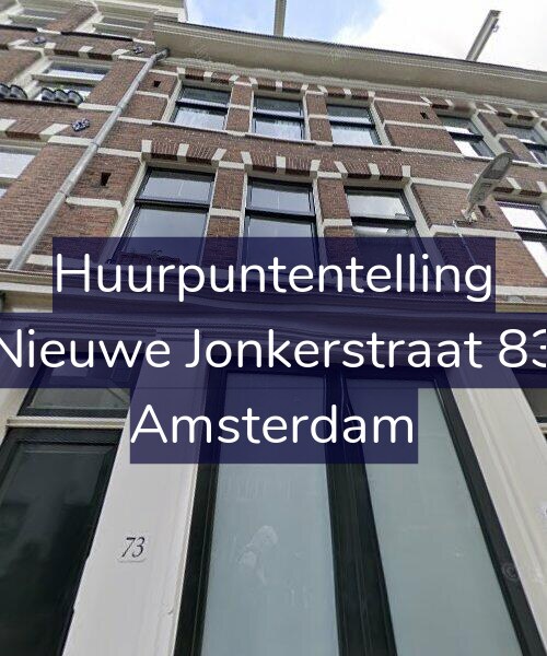 Foto gevel Huurpuntentelling voor Nieuwe Jonkerstraat 83, Amsterdam