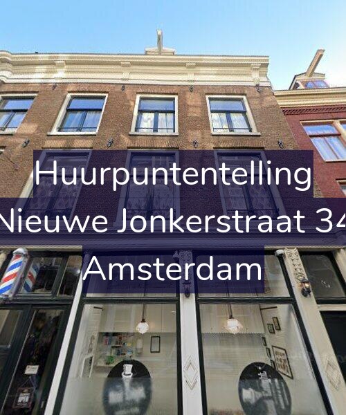 Foto gevel Huurpuntentelling voor Nieuwe Jonkerstraat 34, Amsterdam
