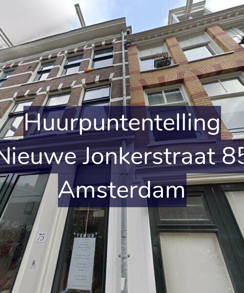 Foto gevel Huurpuntentelling voor Nieuwe Jonkerstraat 85, Amsterdam