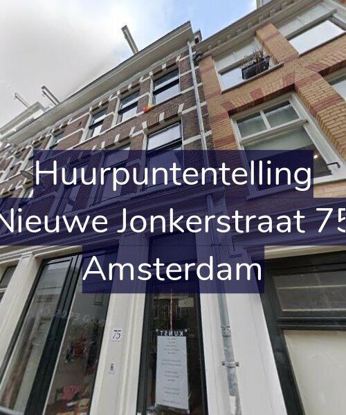 Foto gevel Huurpuntentelling voor Nieuwe Jonkerstraat 75, Amsterdam