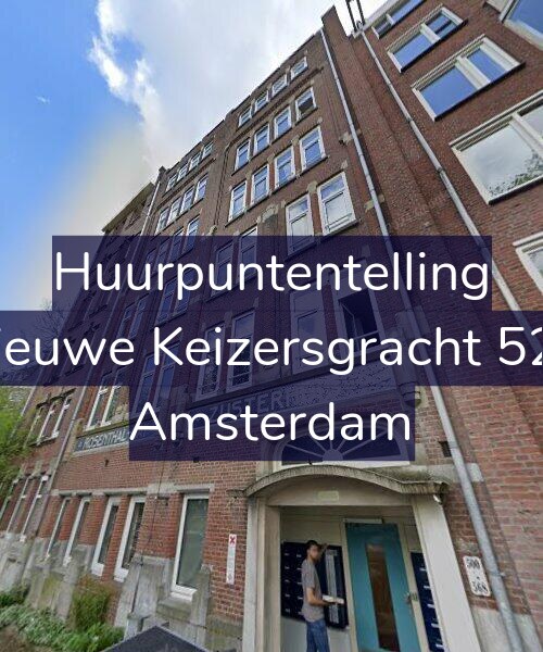 Foto gevel Huurpuntentelling voor Nieuwe Keizersgracht 522, Amsterdam
