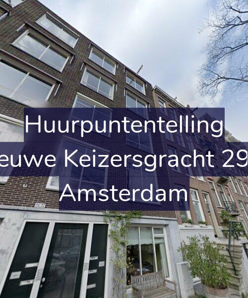 Foto gevel Huurpuntentelling voor Nieuwe Keizersgracht 29-4, Amsterdam