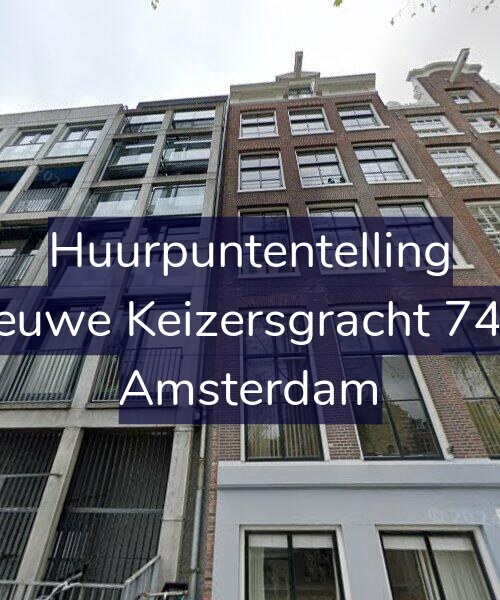 Foto gevel Huurpuntentelling voor Nieuwe Keizersgracht 74-B, Amsterdam