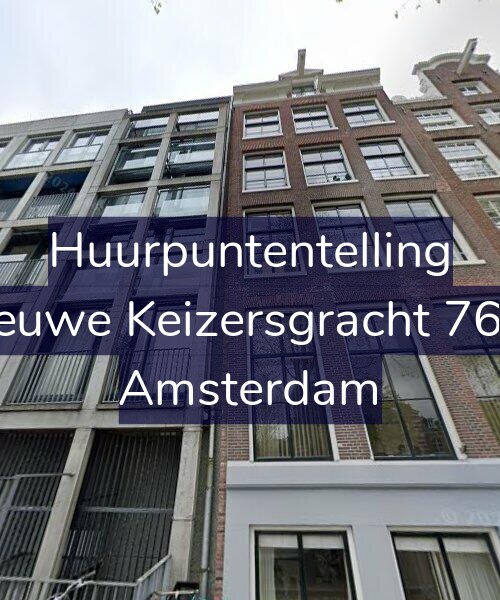 Foto gevel Huurpuntentelling voor Nieuwe Keizersgracht 76-C, Amsterdam