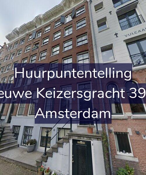 Foto gevel Huurpuntentelling voor Nieuwe Keizersgracht 39-H, Amsterdam