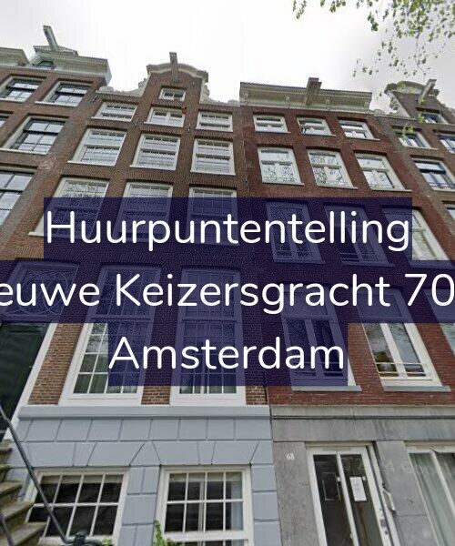 Foto gevel Huurpuntentelling voor Nieuwe Keizersgracht 70-D, Amsterdam