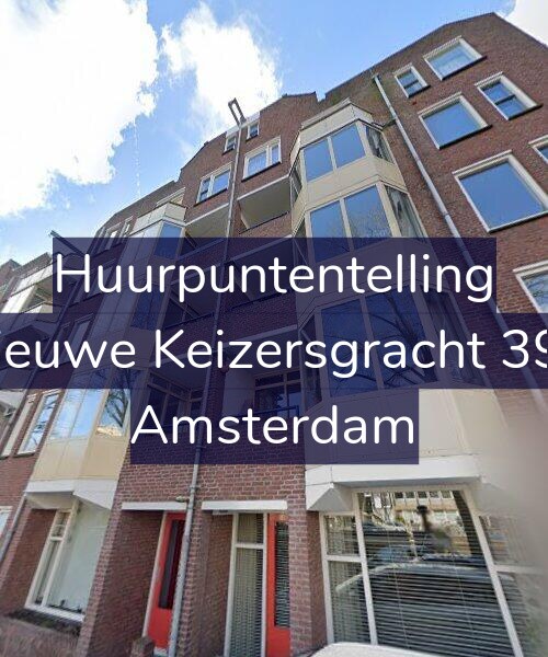 Foto gevel Huurpuntentelling voor Nieuwe Keizersgracht 392, Amsterdam