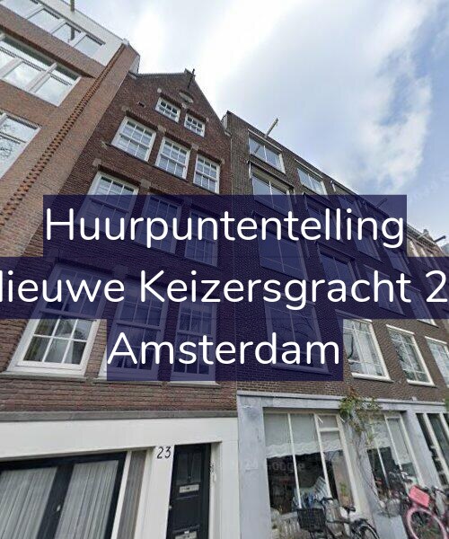 Foto gevel Huurpuntentelling voor Nieuwe Keizersgracht 25, Amsterdam