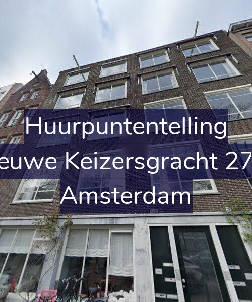 Foto gevel Huurpuntentelling voor Nieuwe Keizersgracht 27-4, Amsterdam