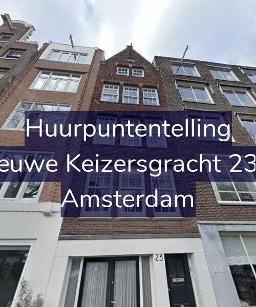 Foto gevel Huurpuntentelling voor Nieuwe Keizersgracht 23-1, Amsterdam