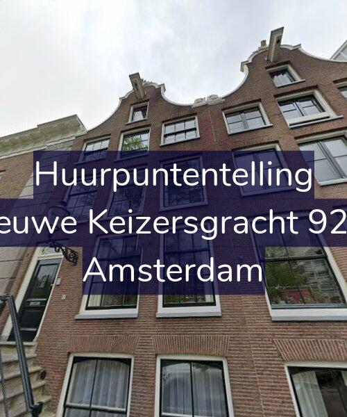 Foto gevel Huurpuntentelling voor Nieuwe Keizersgracht 92-C, Amsterdam
