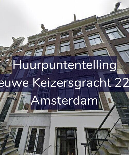 Foto gevel Huurpuntentelling voor Nieuwe Keizersgracht 22-B, Amsterdam