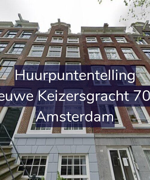Foto gevel Huurpuntentelling voor Nieuwe Keizersgracht 70-B, Amsterdam