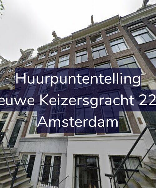 Foto gevel Huurpuntentelling voor Nieuwe Keizersgracht 22-C, Amsterdam