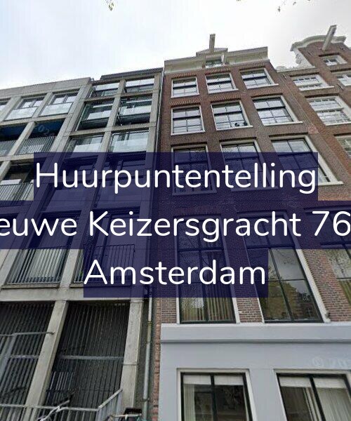 Foto gevel Huurpuntentelling voor Nieuwe Keizersgracht 76-A, Amsterdam