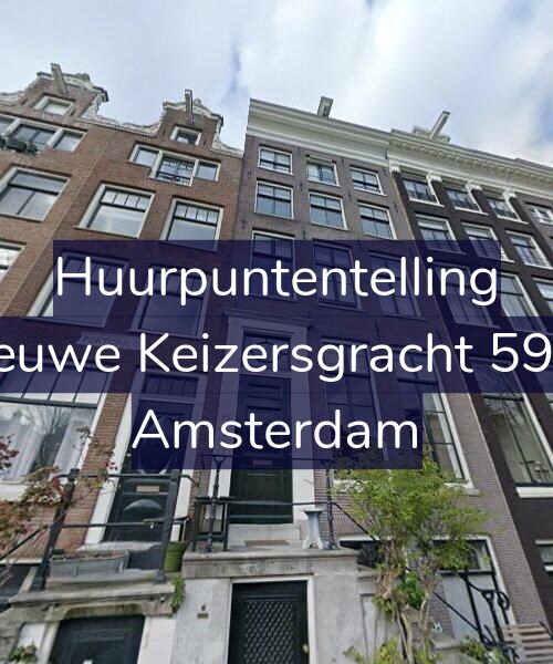 Foto gevel Huurpuntentelling voor Nieuwe Keizersgracht 59-O, Amsterdam