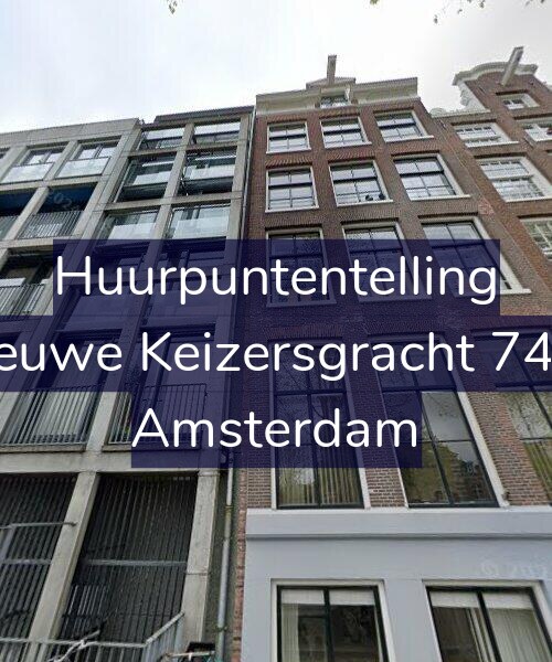 Foto gevel Huurpuntentelling voor Nieuwe Keizersgracht 74-C, Amsterdam
