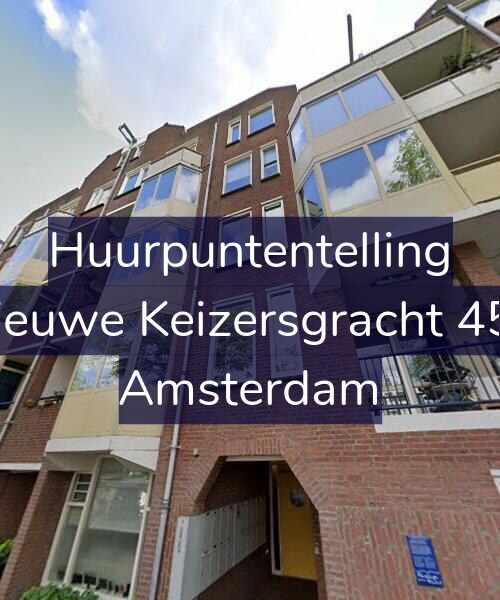 Foto gevel Huurpuntentelling voor Nieuwe Keizersgracht 458, Amsterdam