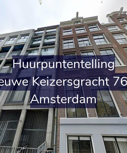 Foto gevel Huurpuntentelling voor Nieuwe Keizersgracht 76-B, Amsterdam