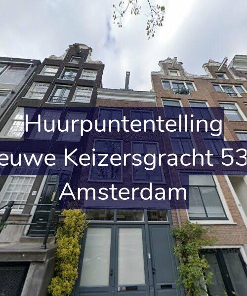 Foto gevel Huurpuntentelling voor Nieuwe Keizersgracht 53-1, Amsterdam