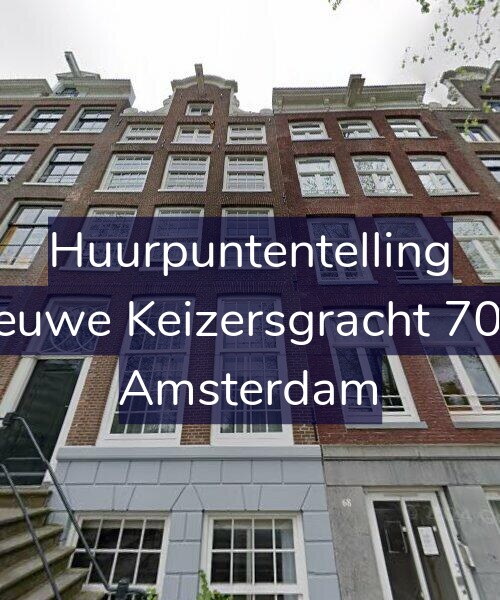 Foto gevel Huurpuntentelling voor Nieuwe Keizersgracht 70-C, Amsterdam