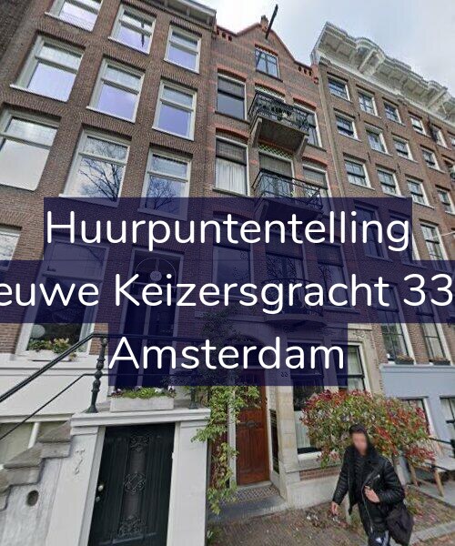 Foto gevel Huurpuntentelling voor Nieuwe Keizersgracht 33-H, Amsterdam