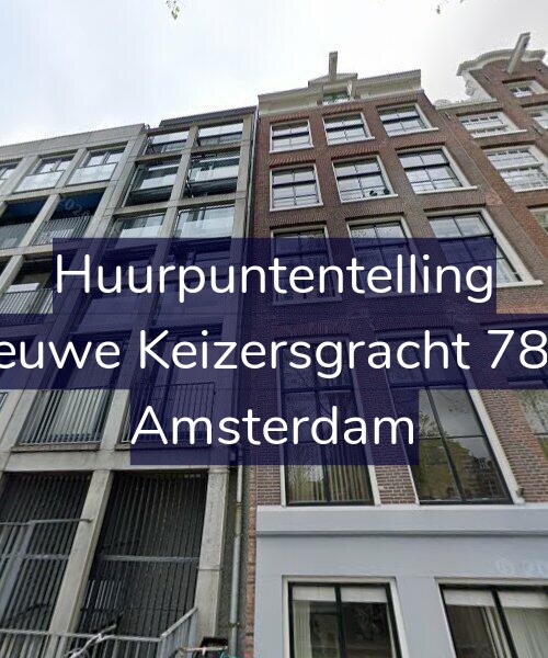 Foto gevel Huurpuntentelling voor Nieuwe Keizersgracht 78-A, Amsterdam