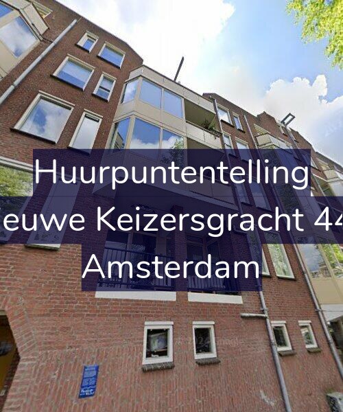 Foto gevel Huurpuntentelling voor Nieuwe Keizersgracht 444, Amsterdam